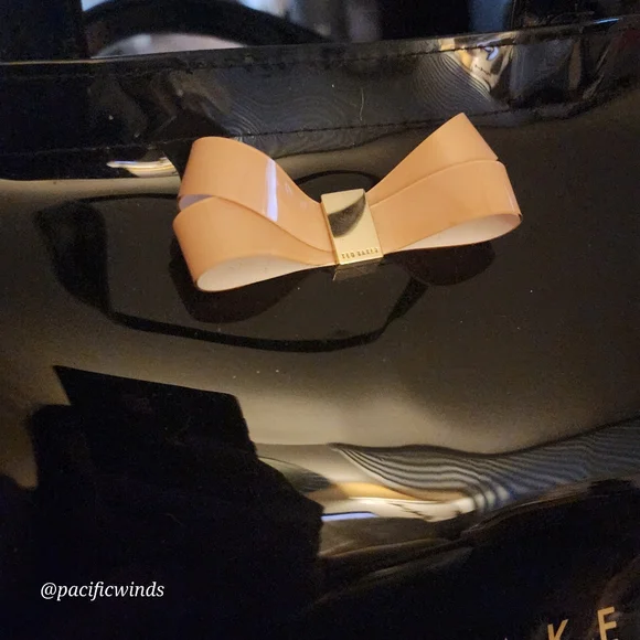 EUC! LARGE TED BAKER WOMEN'S ALMACON PINK BOW DETAIL c - Picture 3 of 9